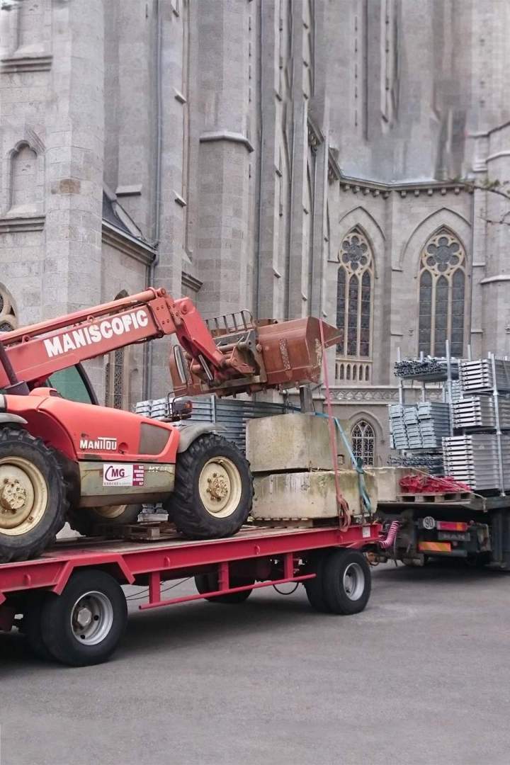 Transport convoi exceptionnel, Morlaix
