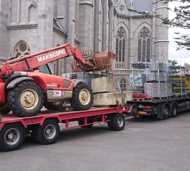 Transport de matériel de chantier Bretagne