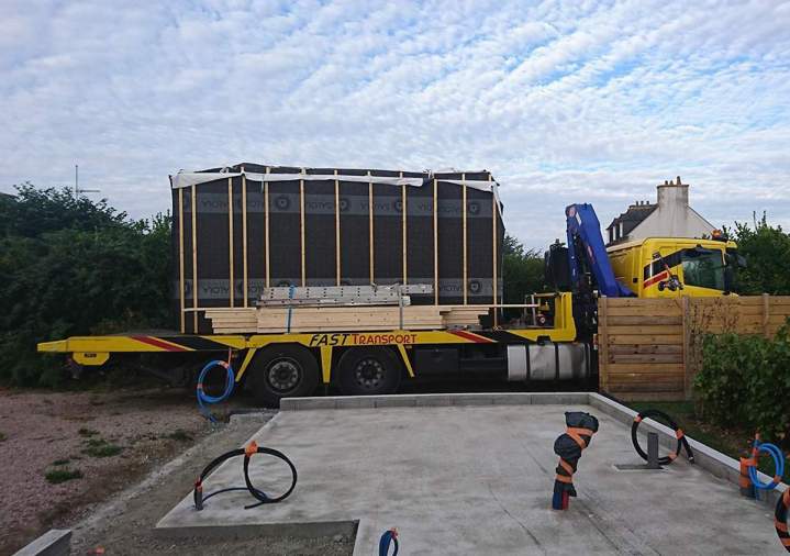 Transport de matériel de chantier